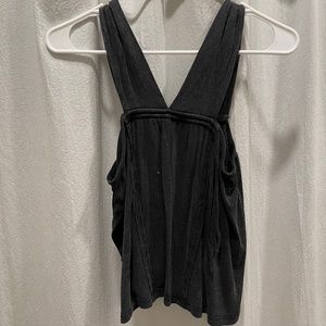 Washed Grey Flowy Tank